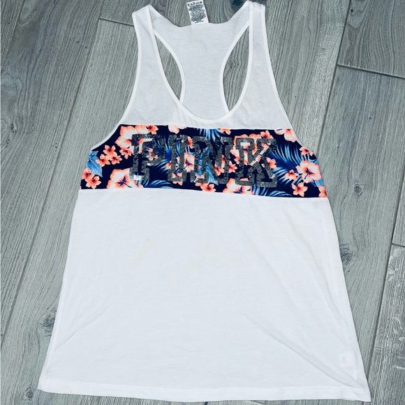 VS PINK Sequin Tropical Tank Top 🌺🌴 - Picture 2 of 10